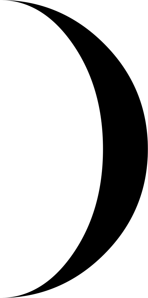 Moon Phase Circular Weather Symbol Comments - Circle Clipart (488x980), Png Download