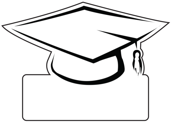 Graduation Hat Yard Signs Clipart (673x483), Png Download