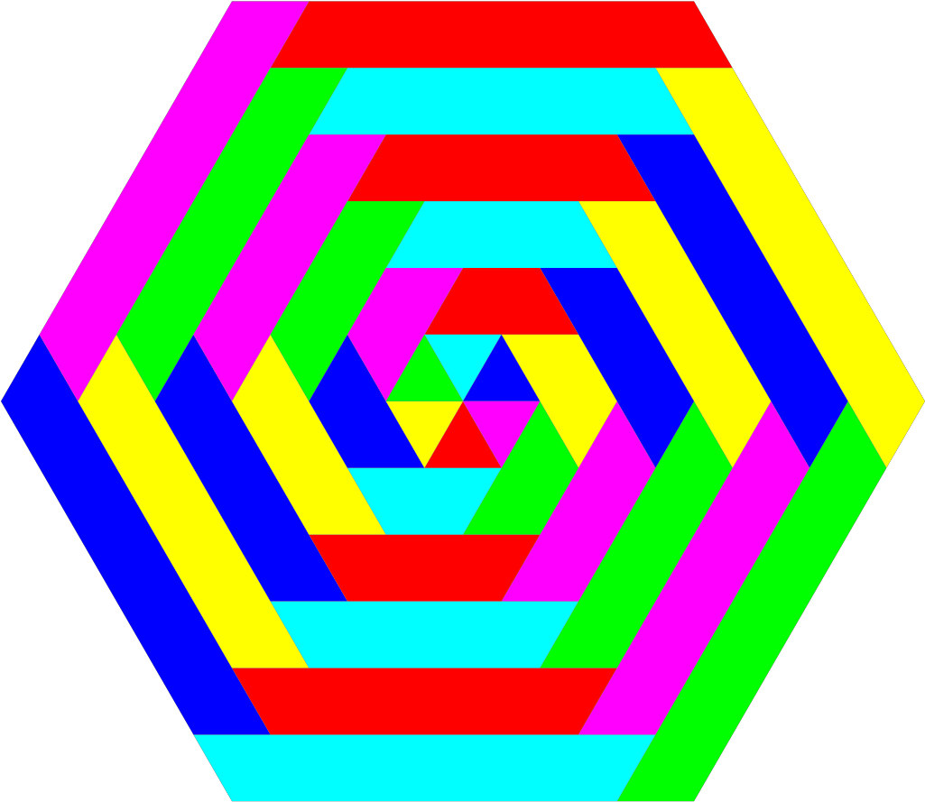 Hexgon Triangle Stripes Clipart Png Transparent Png (600x600), Png Download