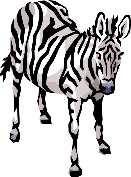 Vector Stripe Animal - Cliparts Of Animals To Download - Png Download (518x700), Png Download