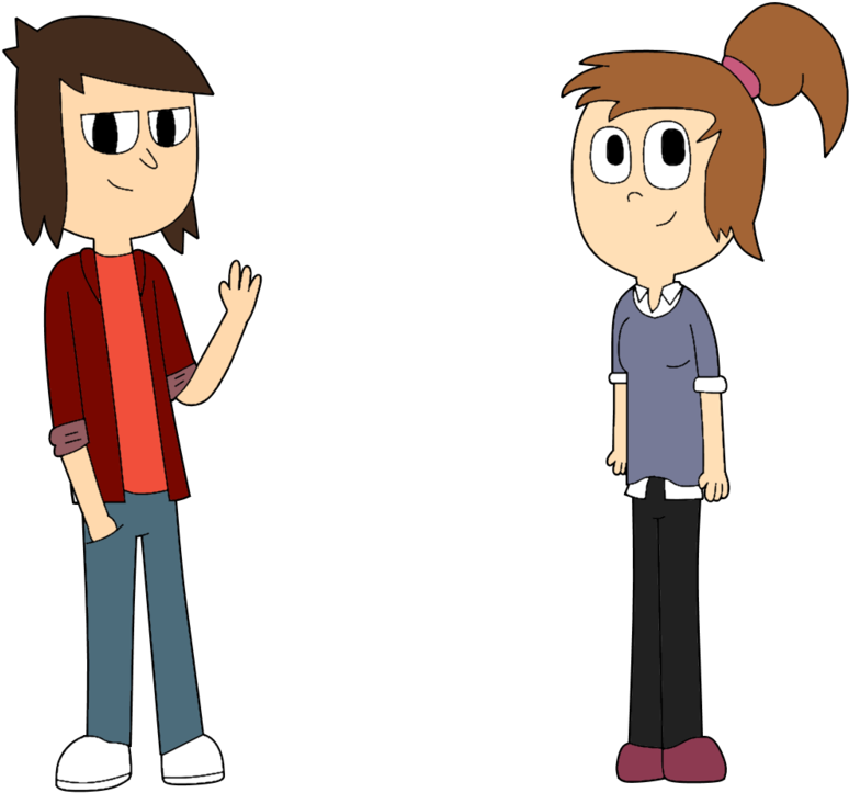 Couple Clipart Stick Figure - Drawing - Png Download (1000x800), Png Download