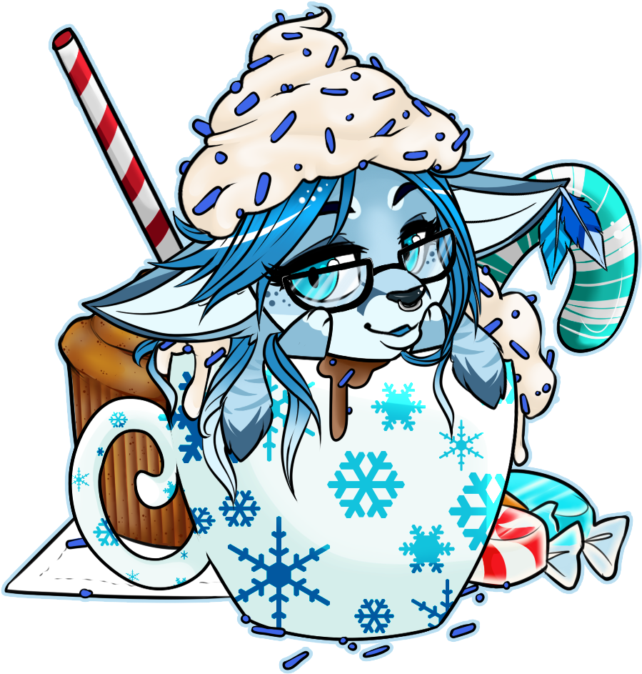 [p] Akinna Peppermint Latte Clipart (966x1080), Png Download