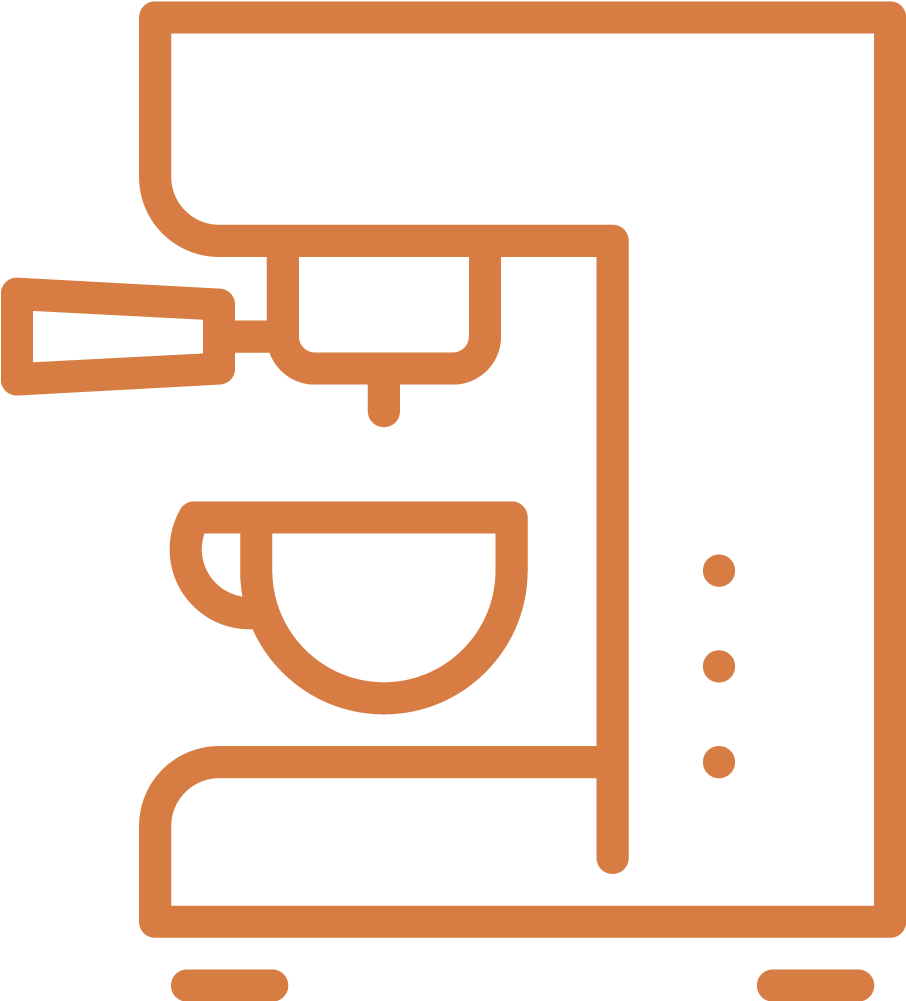 Espresso & Lattes - Coffee Clipart (1000x1000), Png Download