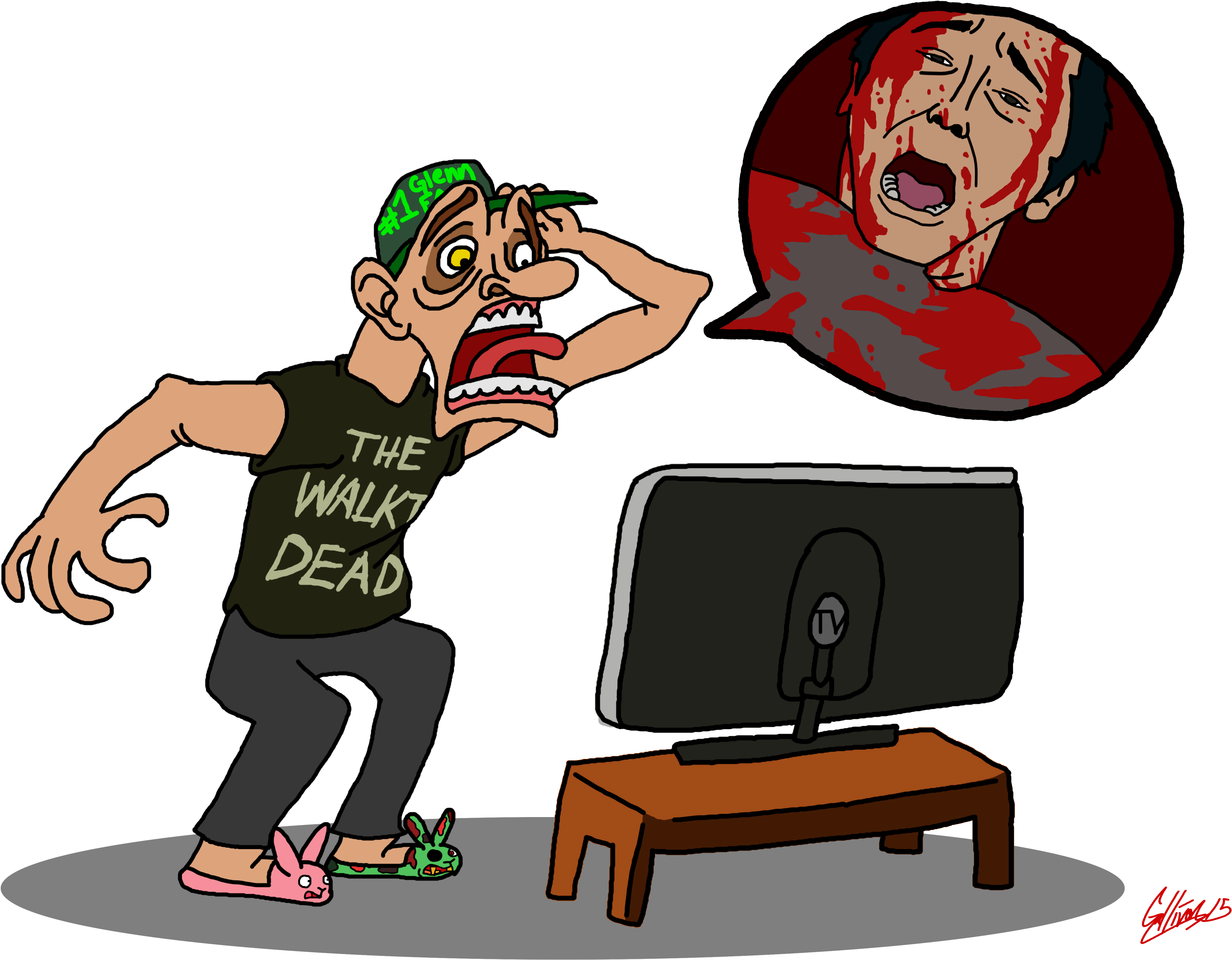 The Fever - The Walking Dead Clipart (3663x3026), Png Download