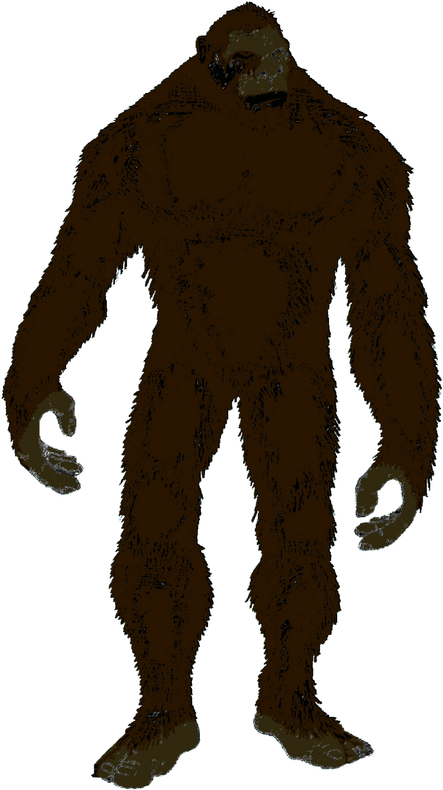 Silhouette Yeti Clip Art - Png Download (947x1600), Png Download