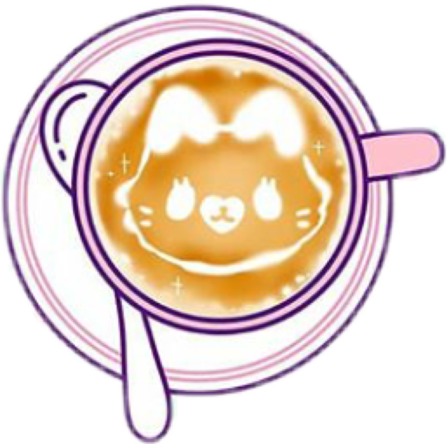 Coffee Catachino Capachino Cat Chibi Simplefreetoedit - Optometry Clipart (1492x1481), Png Download