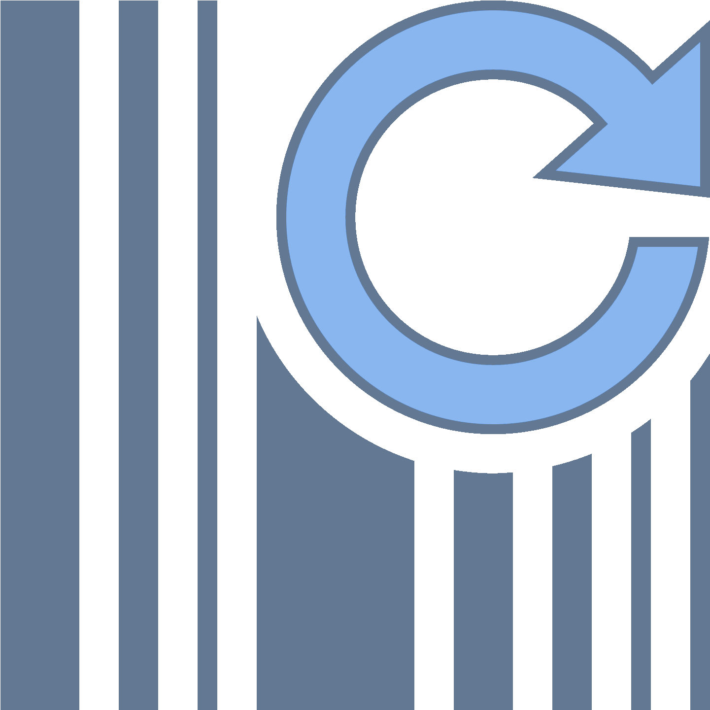 Refresh Barcode Icon - Barcode Clipart (1600x1600), Png Download