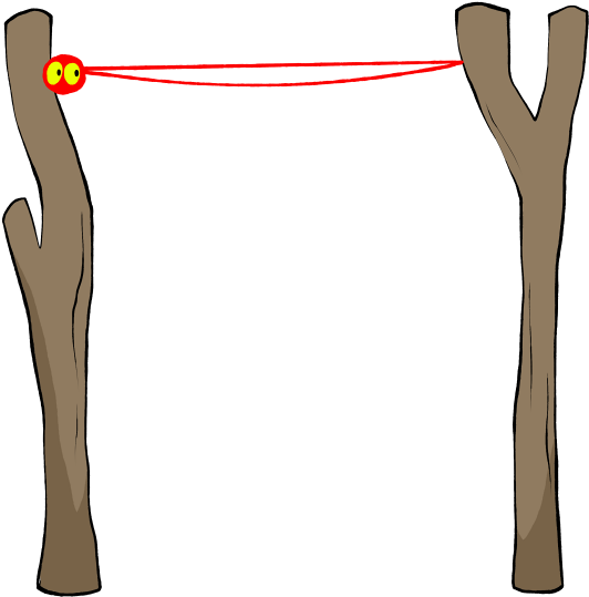 The Spider "shoots" Her First Line Across The Gap, Clipart (555x555), Png Download