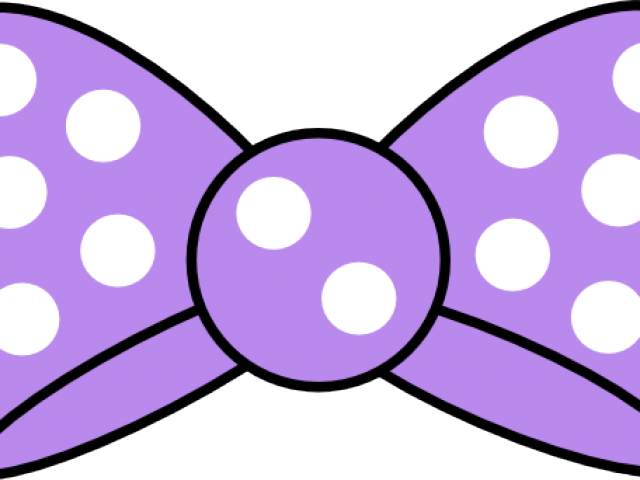 Minnie Mouse Clipart Polka Dot - Minnie Mouse Ribbon Template - Png Download (640x480), Png Download