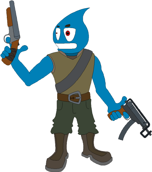 Draw Them Separately Then Splice Them In And Re-scale - Cartoon Clipart (540x611), Png Download