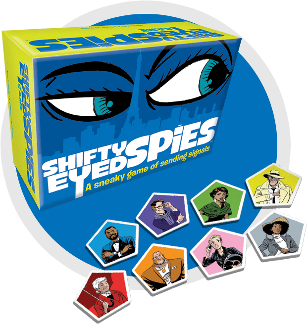 Shifty Eyed Spies - Shifty Eyed Spies Board Game Clipart (720x720), Png Download