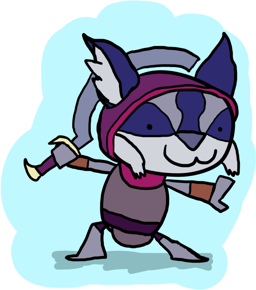 Lynx Asuri By Clunse - Brawlhalla Asuri Fan Art Clipart (830x942), Png Download