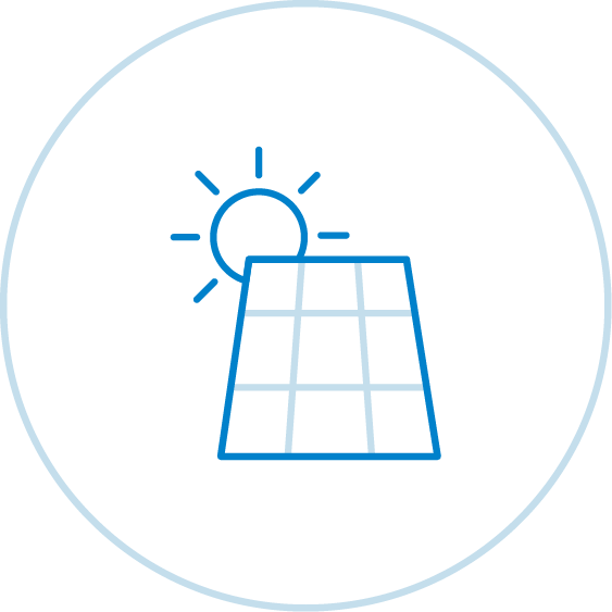 Graphic Of A Solar Panel And The Sun - Chicken Clip Art Black - Png Download (563x563), Png Download