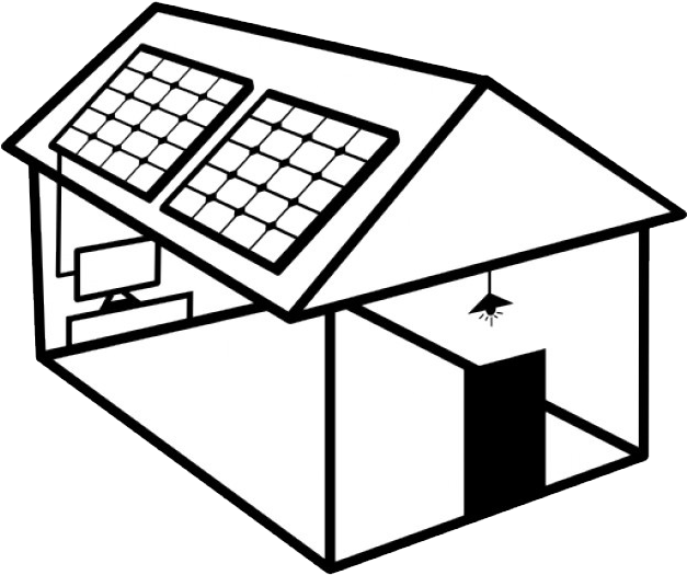 Solar Systems - Casas Con Paneles Solares Para Colorear Clipart (626x542), Png Download