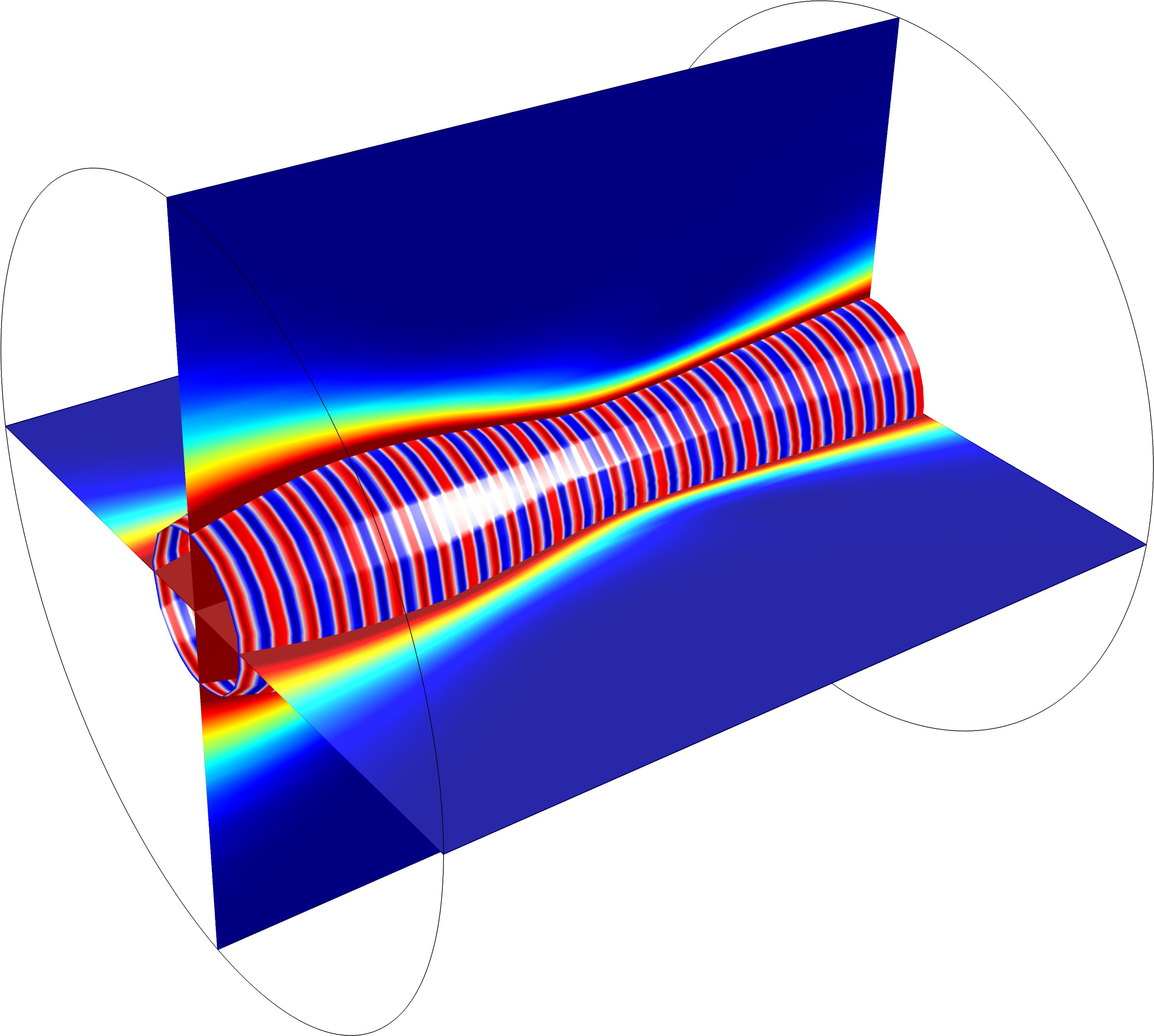 Self-focusing Simulation Results 1 - Fiber Optics Comsol Clipart (4096x4096), Png Download