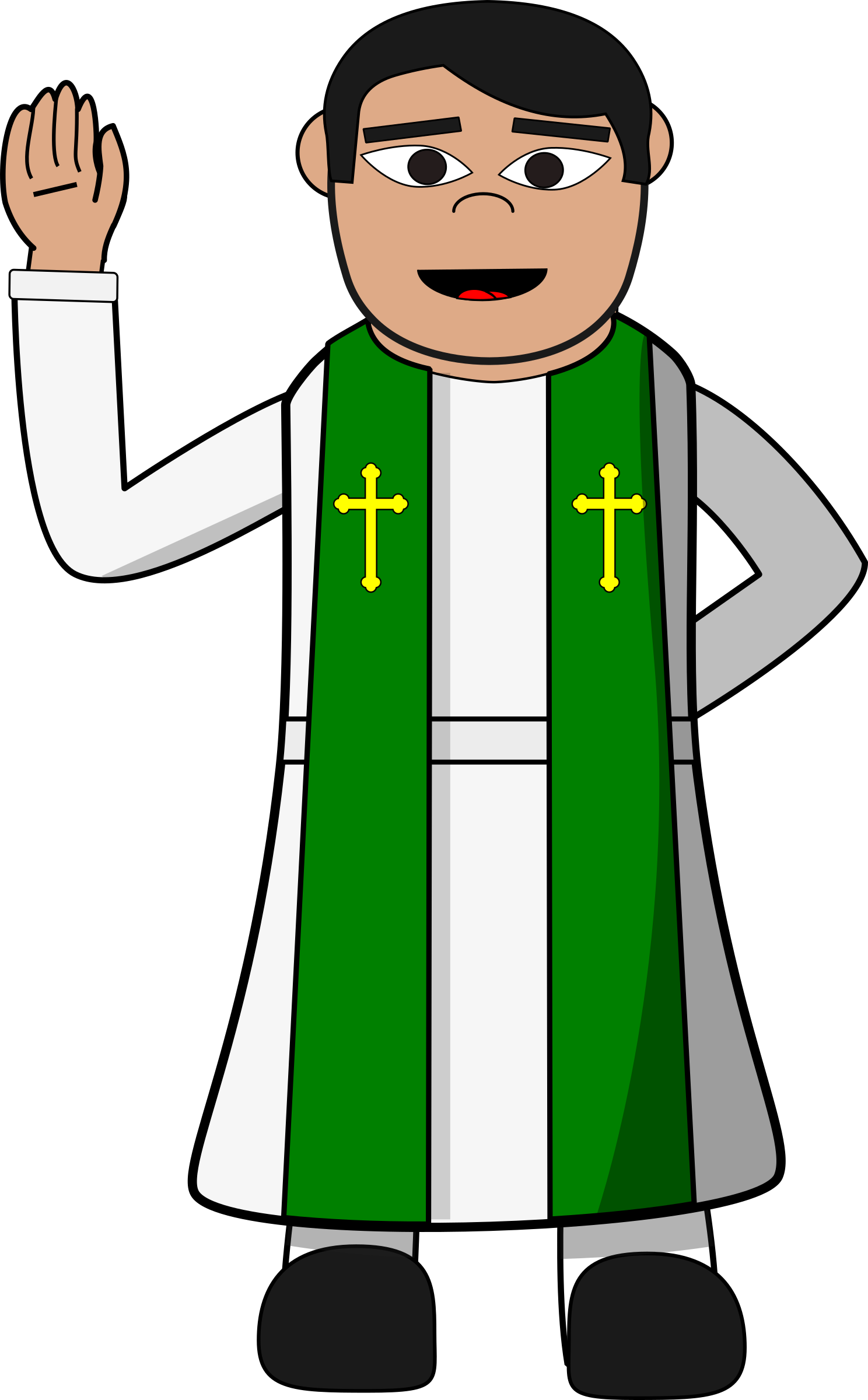 Following The Verbal Announcement, We Would Like To - Clipart Picture Of Priest - Png Download (1488x2400), Png Download