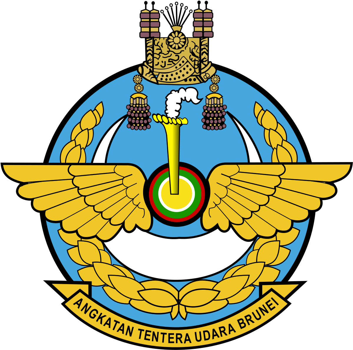 Royal Brunei Air Force Logo Clipart (1200x1213), Png Download
