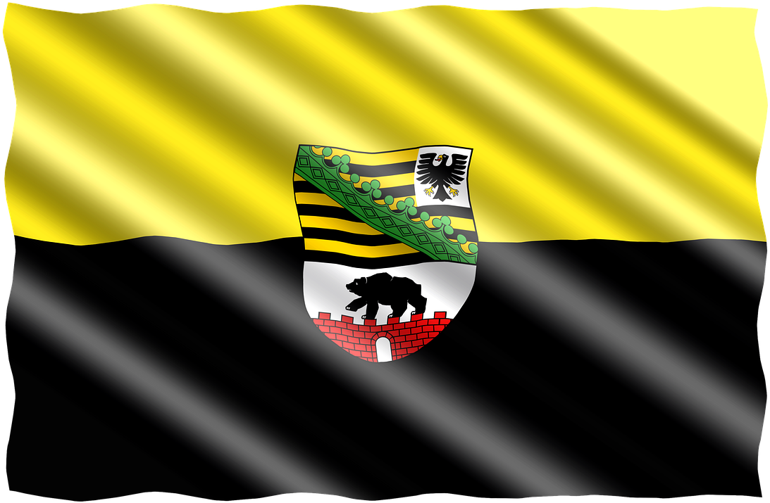 Germany, Germany, Flag, Regions, Saxony-anhalt - Sachsen Anhalt Clipart (1280x832), Png Download