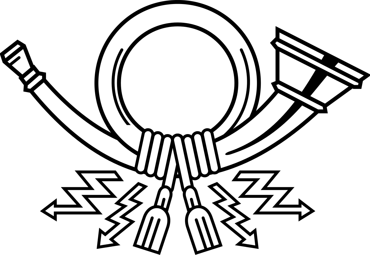 Horn Of German Post - Post Horn Clipart (1000x690), Png Download