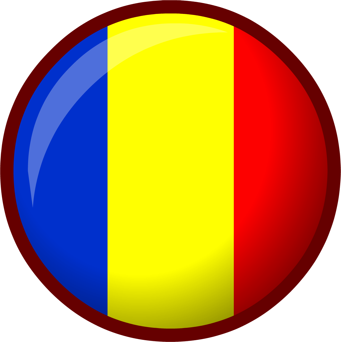 Andrei P - - Flag Germany Club Penguin Clipart (1324x1326), Png Download