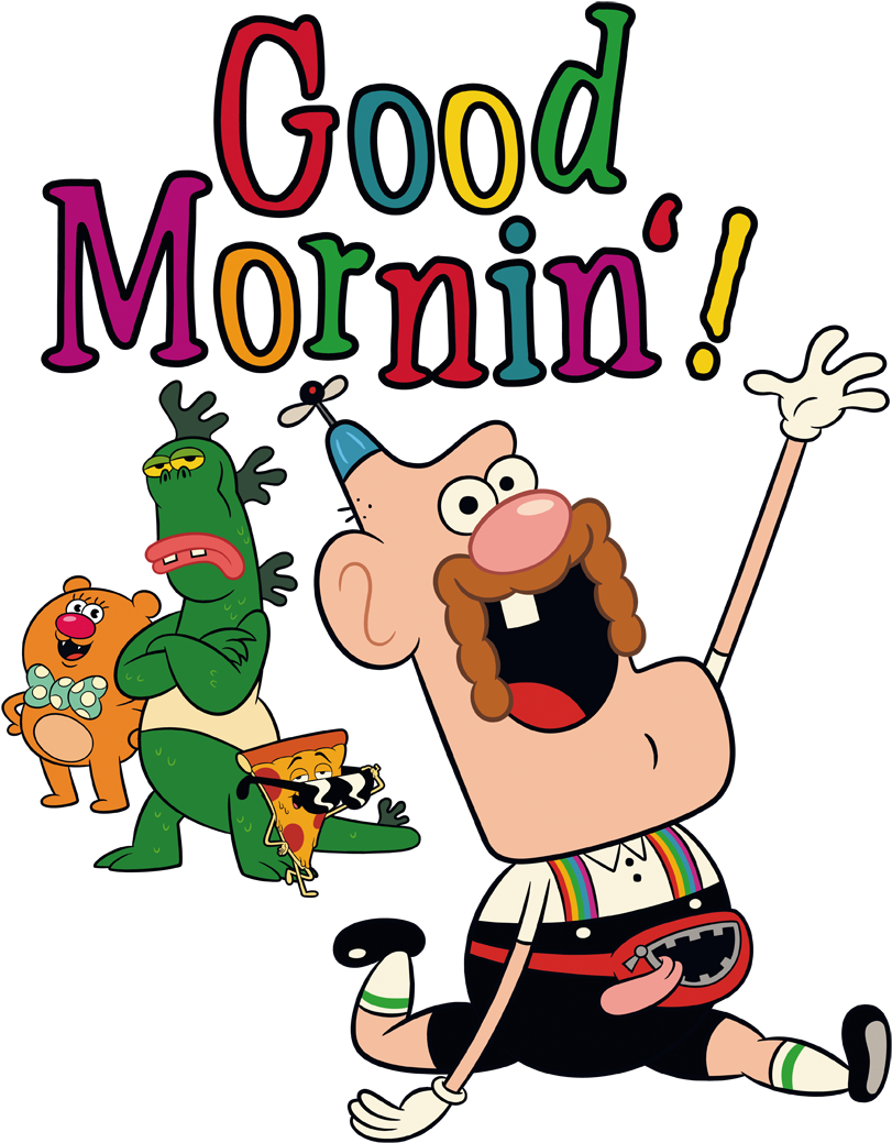 Uncle Grandpa Good Mornin Women's T-shirt - Cartoon Network: Uncle Grandpa Good Mornin' Dvd Clipart (850x1102), Png Download