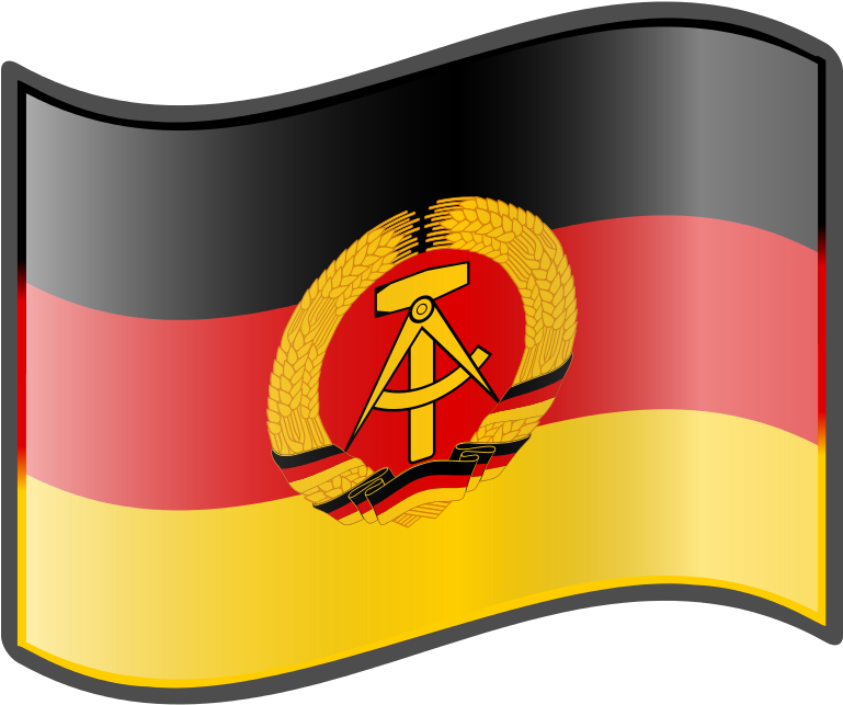 Nuvola East German Flag - East German Flag Clipart (768x768), Png Download