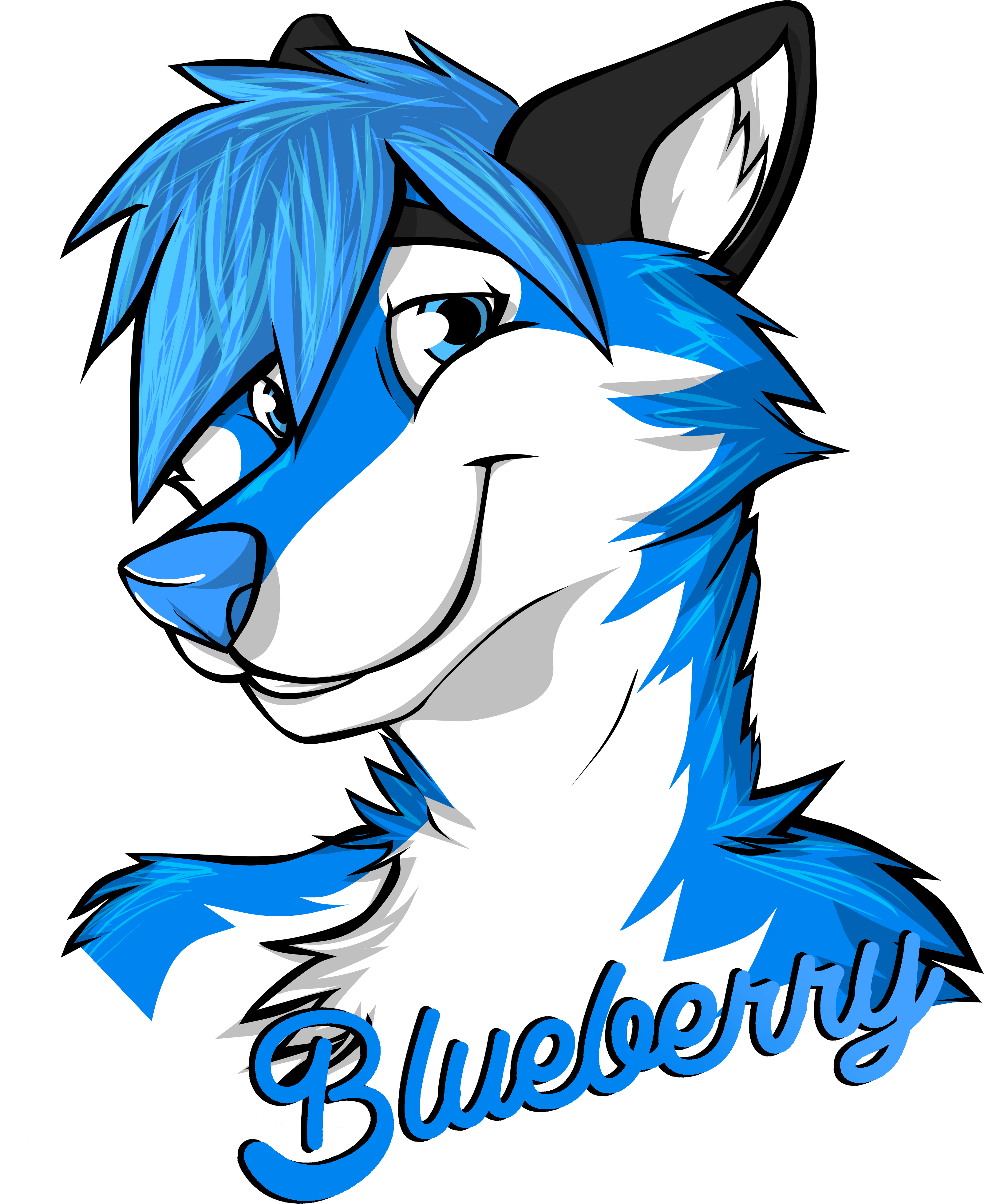 Blueberry Badge - Cartoon Clipart (3400x4000), Png Download