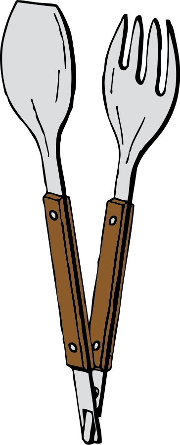 How To Set Use Salad Tongs Icon Png Clipart (364x900), Png Download