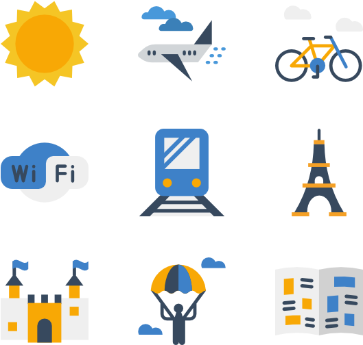 Summer Holidays Color - Icon Clipart (600x564), Png Download