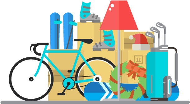 Medium Closet Clipart (1001x455), Png Download