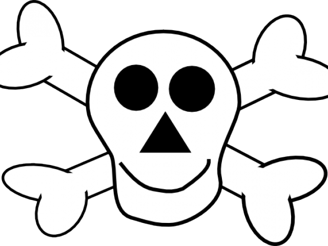 Cute Clipart Skull - Skull And Crossbones Clipart - Png Download (640x480), Png Download