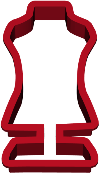 Dress Form Cookie Cutter Clipart (1024x768), Png Download