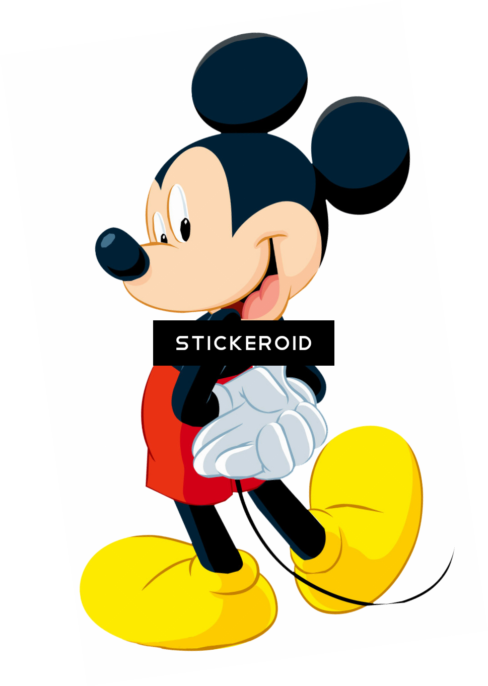 Mickey Mouse Actors Heroes - Mickey Mouse Border Clipart (969x1362), Png Download