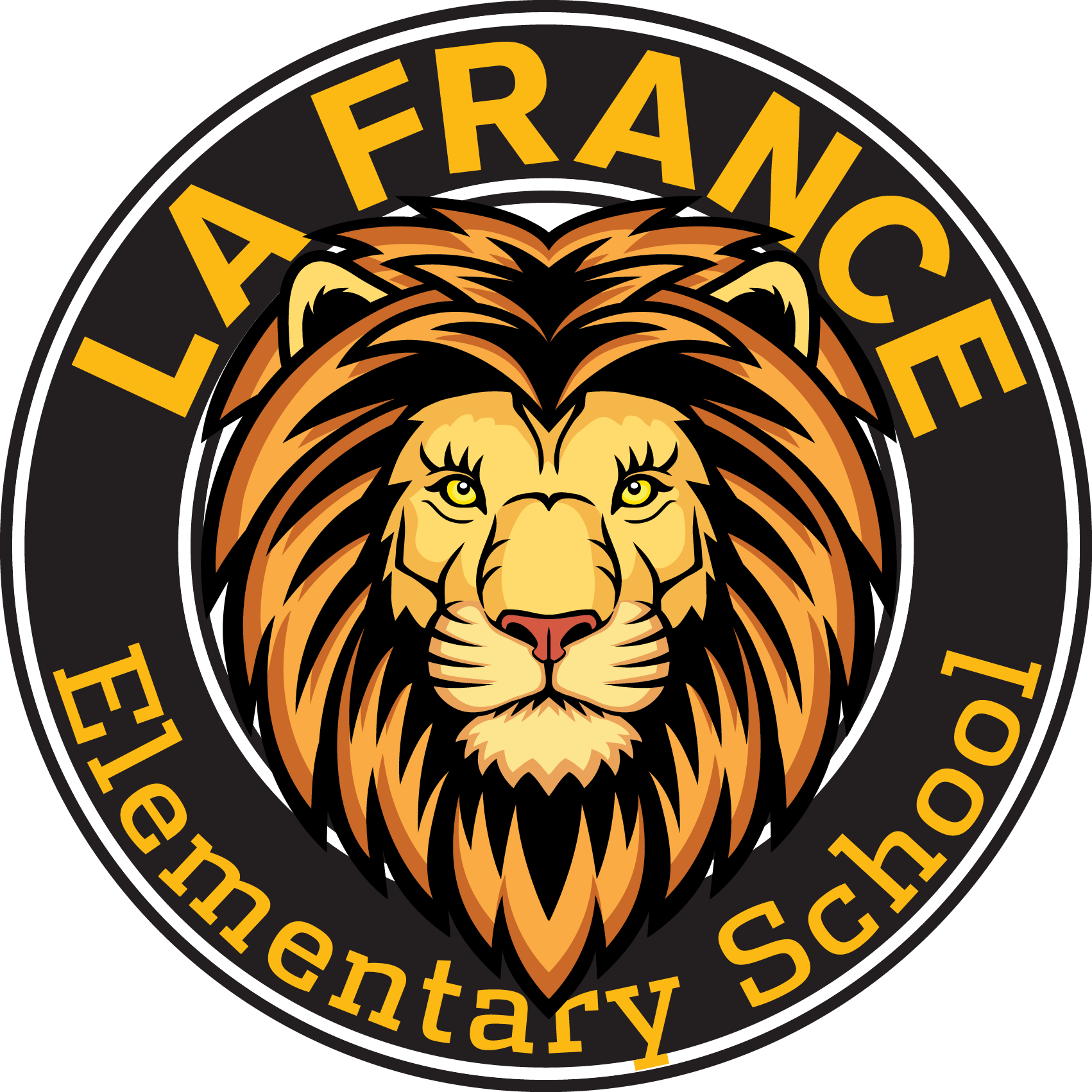 France Clipart La France - Lion Head Drawing - Png Download (1702x1702), Png Download