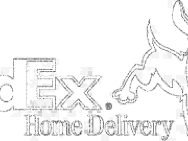 Fedex Clipart Shipping - Fedex Home Delivery Dog - Png Download (640x480), Png Download