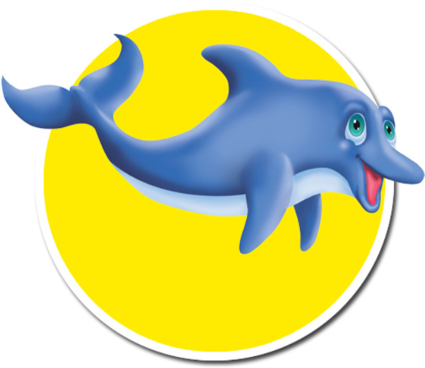 Dolphin - Cartoon Clipart (640x640), Png Download