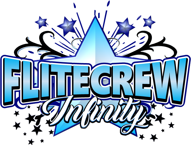 Flitecrew Infinity Cheerleading Logo - Logo Clipart (698x536), Png Download
