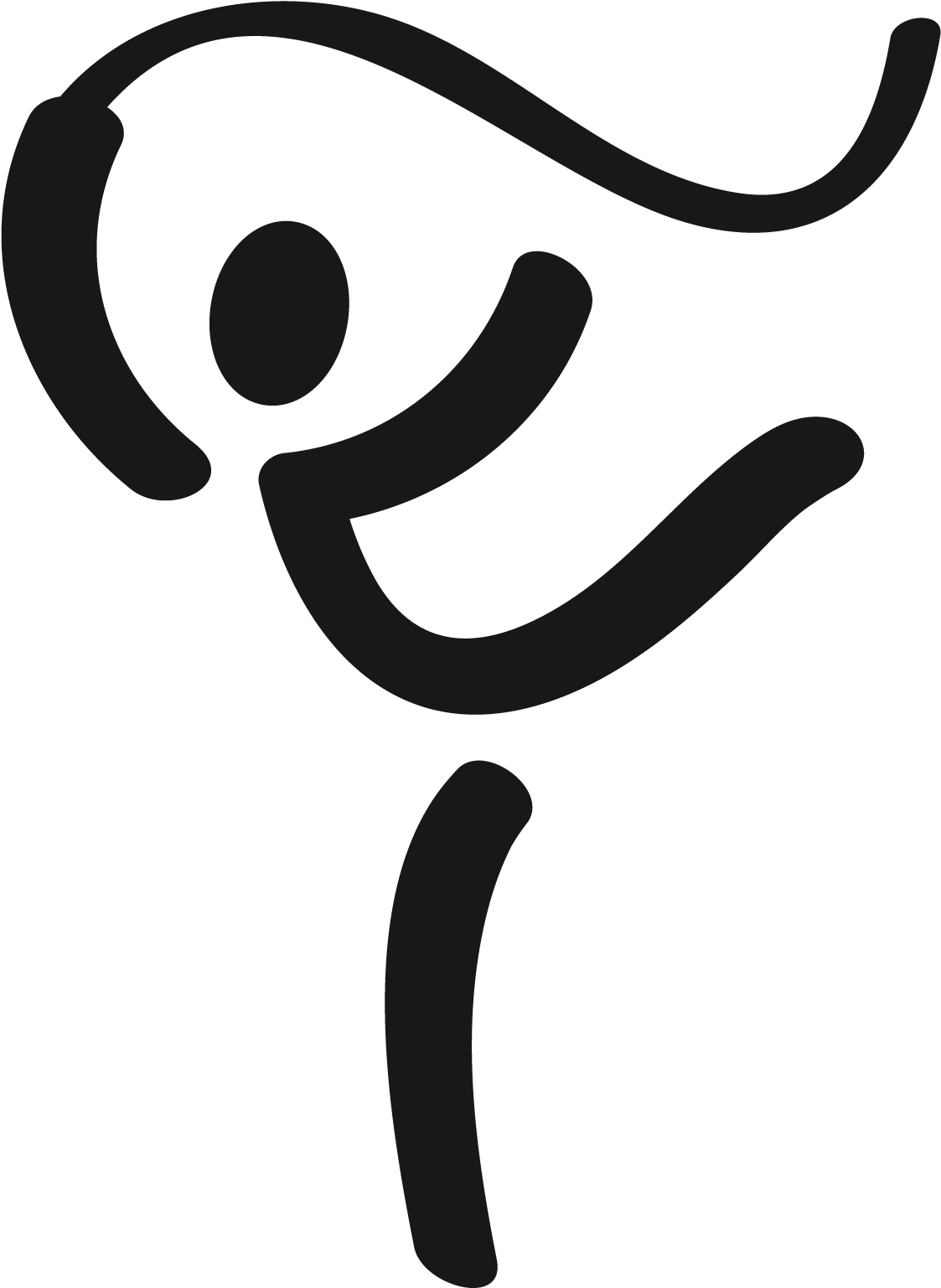 So Sportsicon Rhytmic Gymnastics Black - Artistic Gymnastics Icon Clipart (1252x1766), Png Download