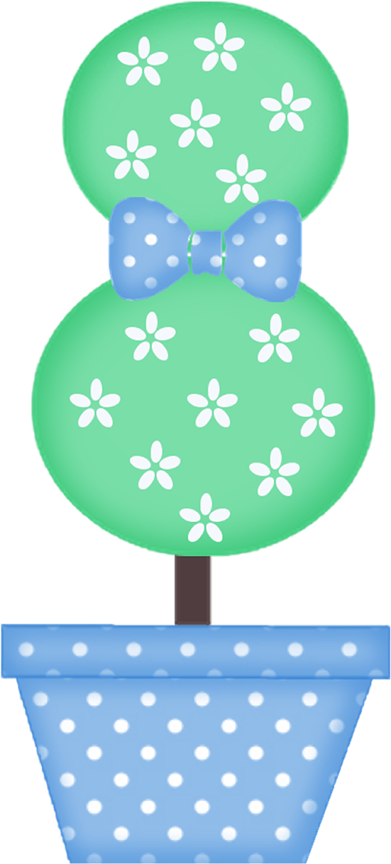 Bush 3a - Flowerpot Clipart (638x1280), Png Download