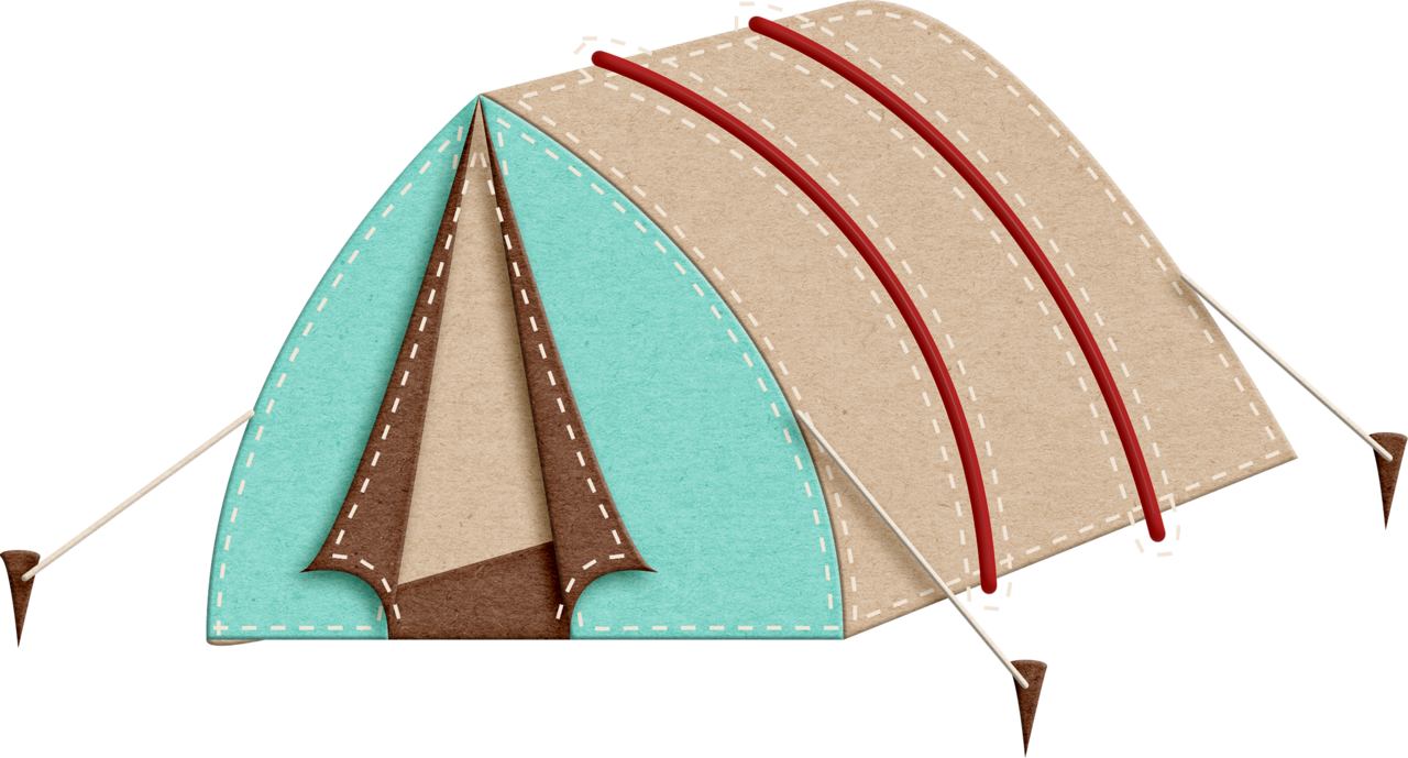 Jds Sf-co Tent Camping Cards, Tree Camping, Free Digital - Digital Scrapbooking Clipart (1280x689), Png Download