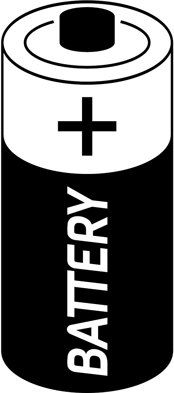 Alessandro Volta Born February 18 1745 Inventor Of - Battery Black And White Clipart (640x1280), Png Download