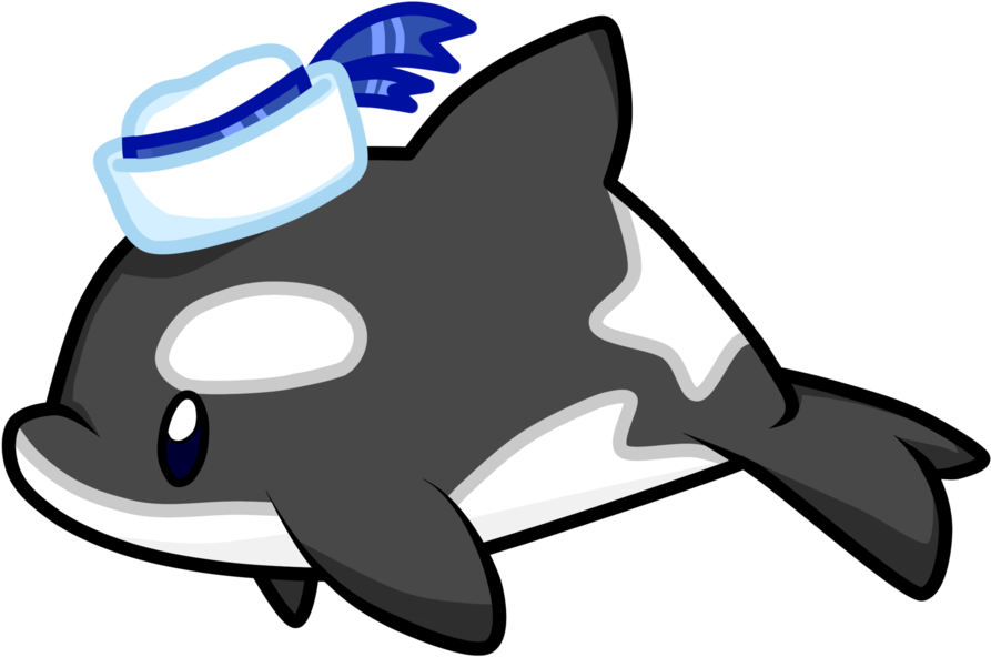 Uuu A Magical By Clipart Freeuse Stock - Orca Cartoon - Png Download (1024x635), Png Download