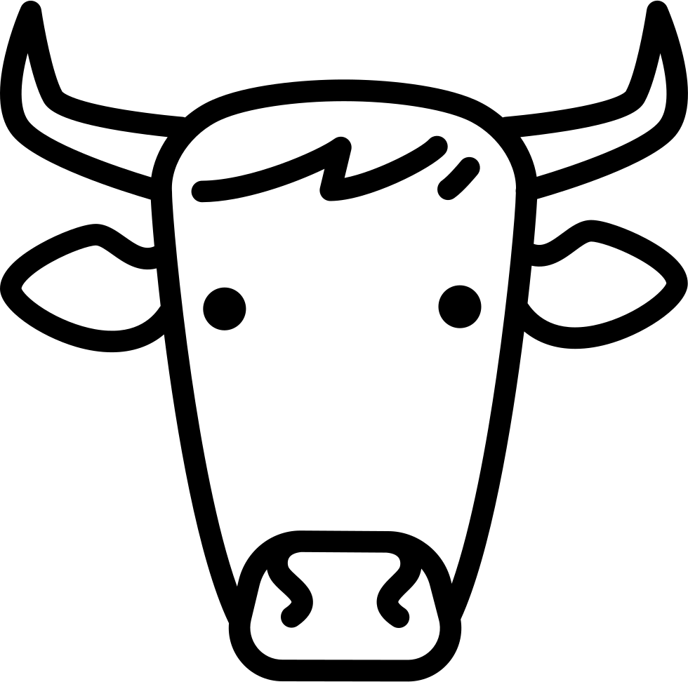 Cow Head Comments - Cabeza De Vaca Para Colorear Clipart (980x972), Png Download