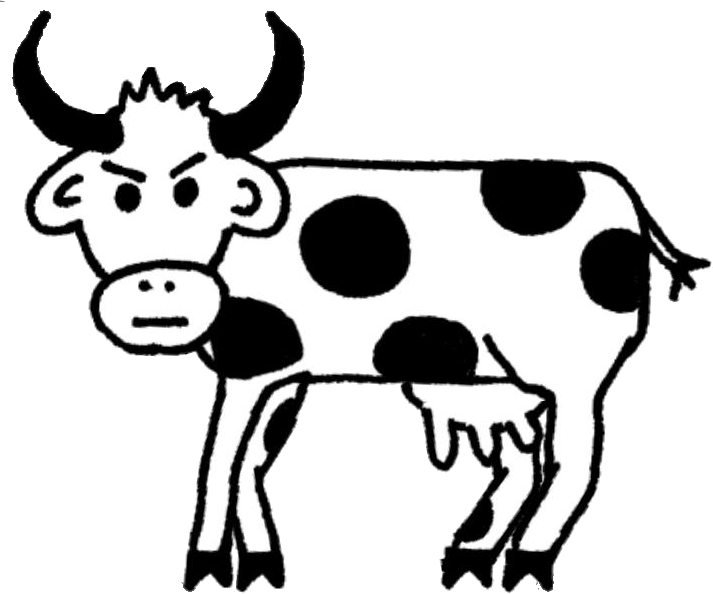West Of Loathing Cow Clipart (713x594), Png Download