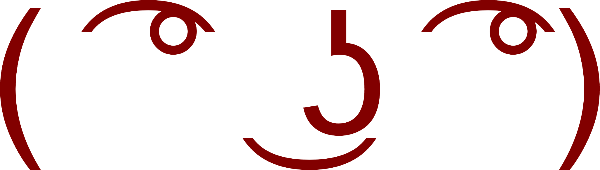 **** On Your Finger &gt - Lenny Face No Background Clipart (2055x585), Png Download