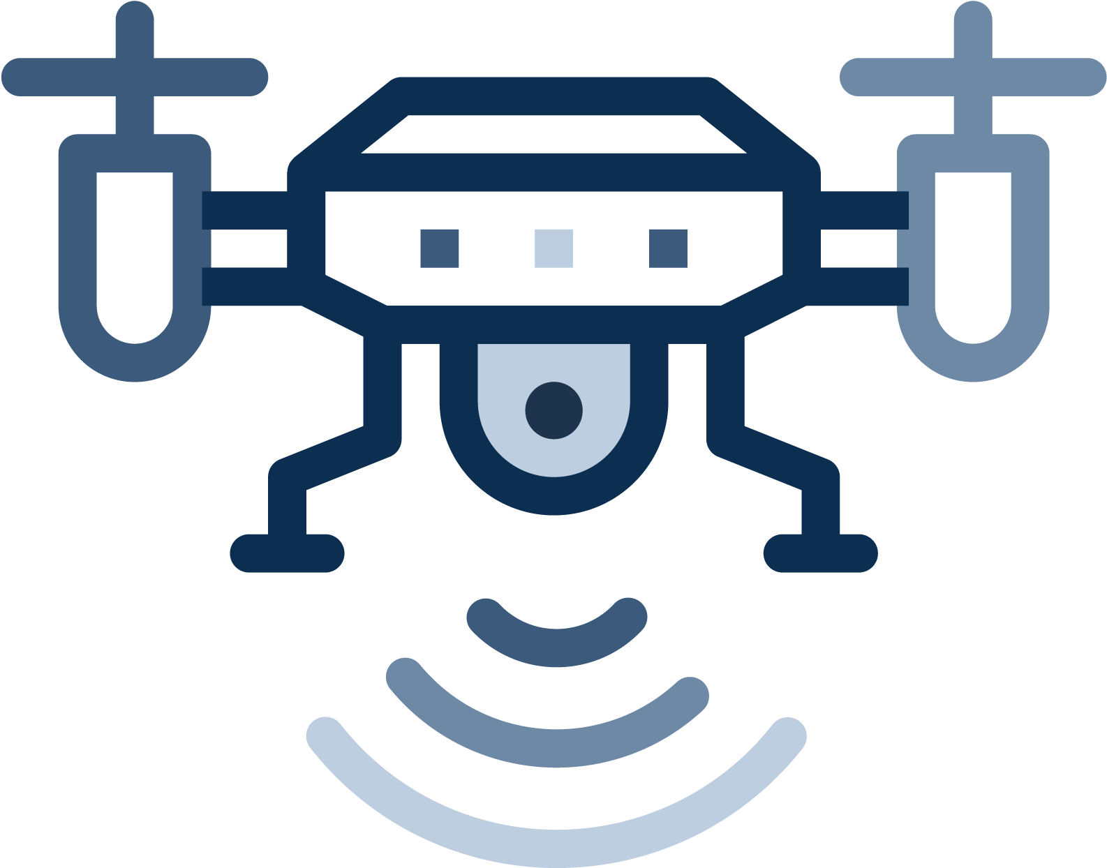 2 Setting Up Your Drone-01 - Drone Fly Clipart (2084x2084), Png Download