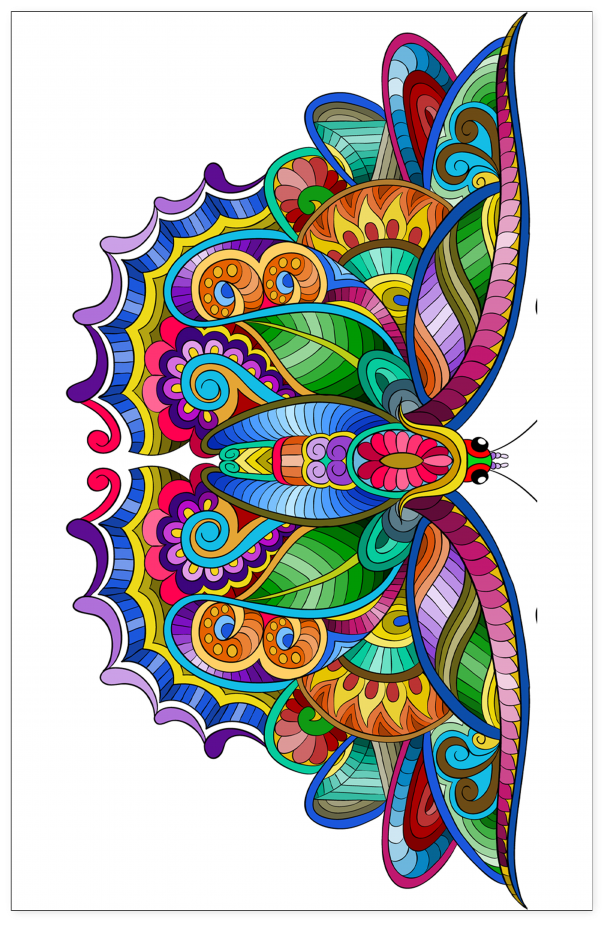 Butterfly - Butterfly Garden: Beautiful Butterflies And Flowers Clipart (1024x1024), Png Download
