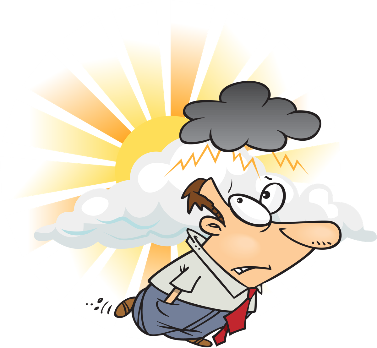 Are The Clouds On The Jobs Sustainability Horizon Dark - Cartoon Clipart (1200x1108), Png Download