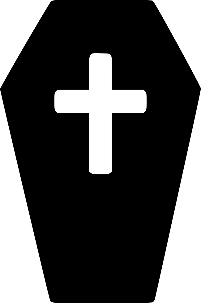 Coffin Clipart Svg - Coffin Svg - Png Download (650x980), Png Download