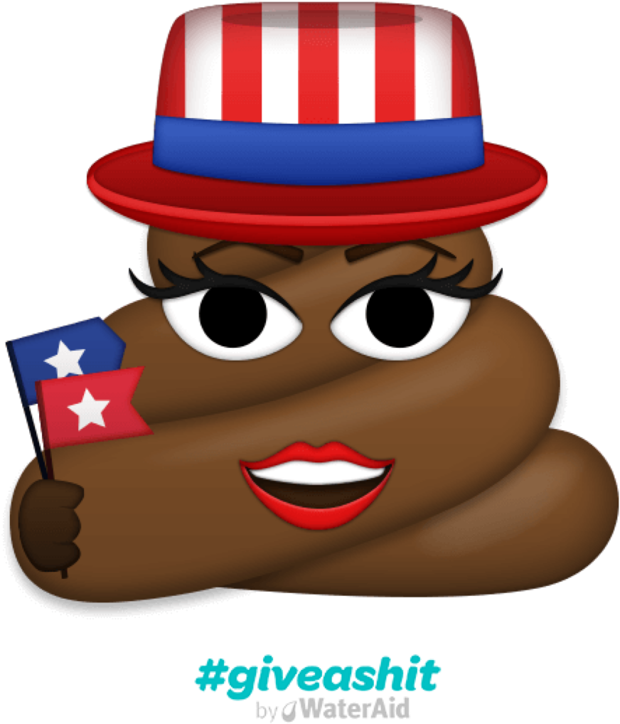 Photo - Wateraid - Poop Emoji With Sombrero Clipart (1280x1280), Png Download